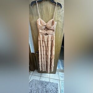 Gianni Bini Gold Metallic Dress